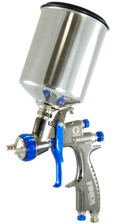 Sharpe Finex Fx3000 HVLP Gravity Spray Gun with a 1.5mm Fluid Tip Set-Up