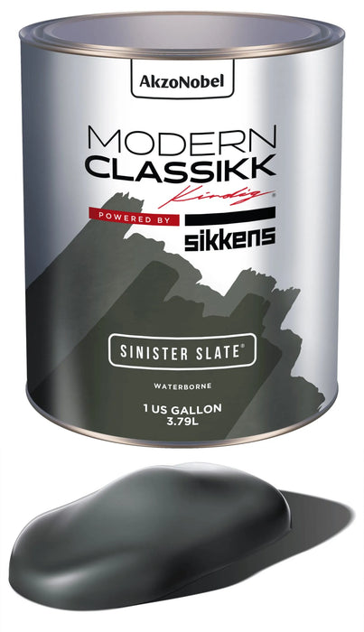 Waterborne Basecoat, Sinister Slate, Quart