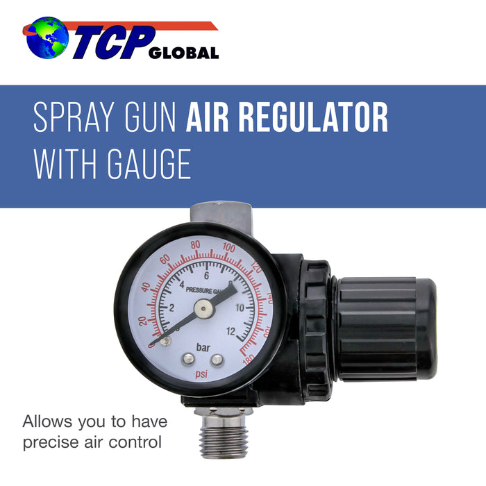 True Micrometer Spray Gun Air Regulator with Gauge