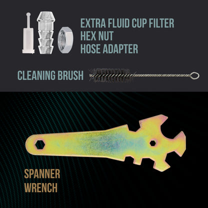 Automotive HVLP Spray Gun - 1.2mm Fluid Tip Gravity Feed Paint Sprayer - Mini Auto Paint Gun for Car Painting, Primer, Topcoat & Touch-Up