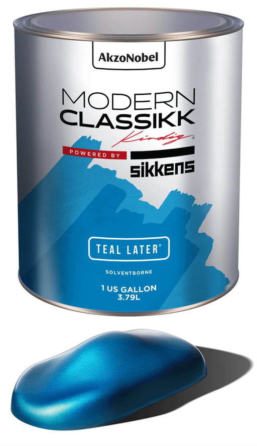 Solventborne Basecoat,Teal Later, Quart