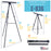 70" High Boardroom XL Black Aluminum Flipchart Display Easel, Hold 45 lb, Heavy Duty Extra Large & Presentation Stand Adjustable Floor Tabletop Tripod