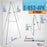 66" High Gallery Silver Metal Display Easel (4 Pack) - Large Adjustable Height Portable Easel Stand, Sign Display, Holds 25 lbs - Floor & Tabletop Easels, Painting Stand
