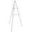 66" High Gallery Silver Aluminum Display Easel and Presentation Stand - Large Adjustable Height Portable Tripod, Holds 25 lbs - Floor Tabletop Display