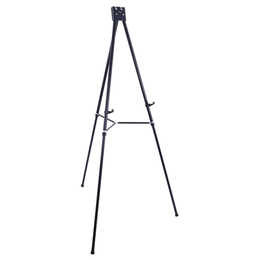 70" High Showroom XL Aluminum Display Easel, Holds 45 lbs - Heavy Duty Extra Large Black Presentation Stand, Adjustable Portable Floor Tabletop Tripod