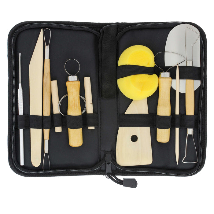 12 Piece Pottery And Clay And Sculpting Tool Set — TCP Global