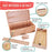 Multi-Function Artist Supply Box with Locking Clasps & Removable Tray - Wooden Art Box for Artist Supplies, Brushes, Pencils, Erasers, Tool Storage Organizer Case