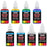 6 Color Starter Acrylic Airbrush Paint Set; Primary Opaque Colors plus Reducer & Cleaner, 1 oz. Bottles
