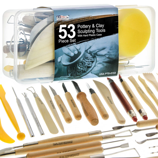 53 Piece Pottery And Clay And Sculpting Tool Set — TCP Global