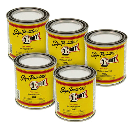 Metallic 5 Color Enamel Kit, 1/4 Pint