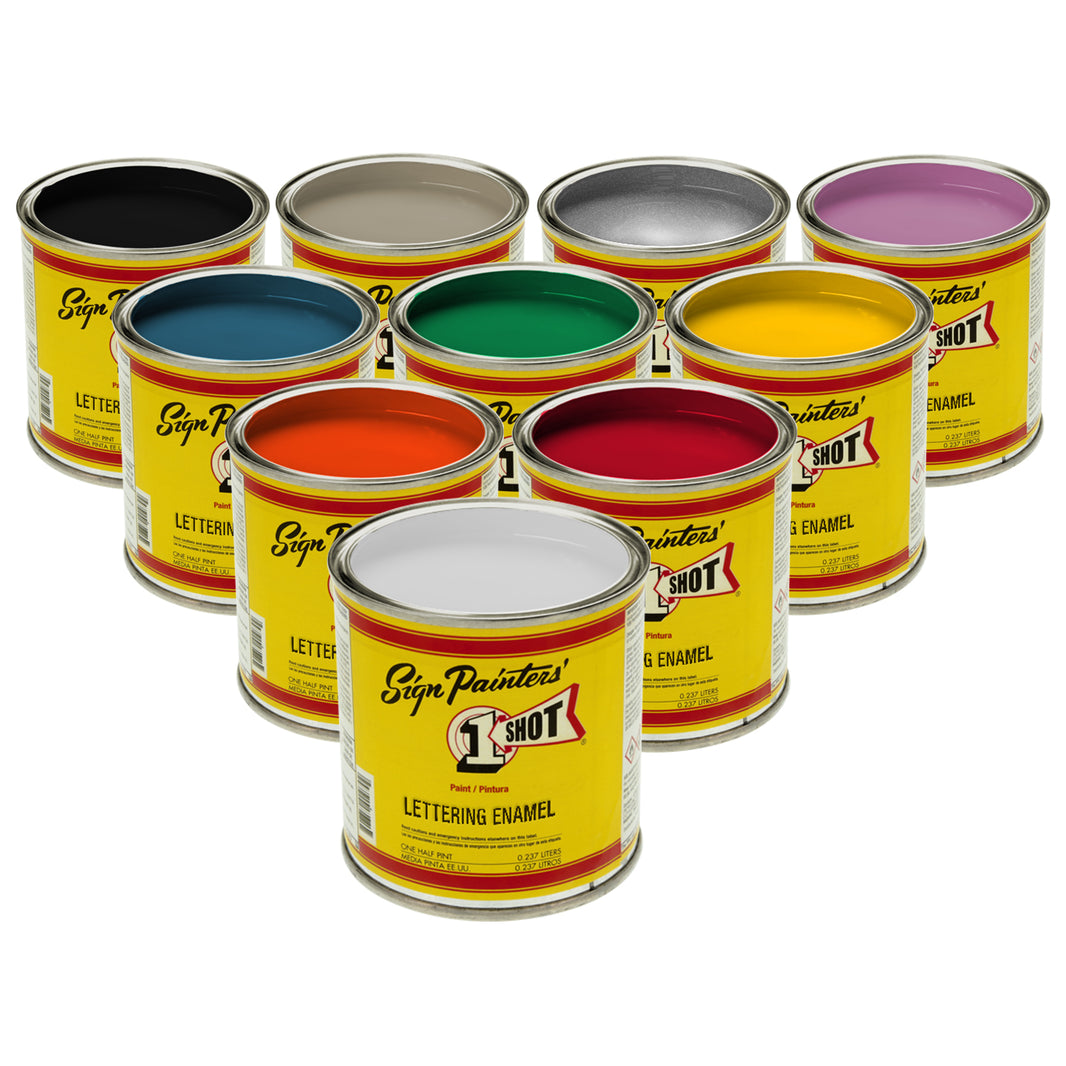 Primary 10 Color Enamel Kit, 1/4 Pint